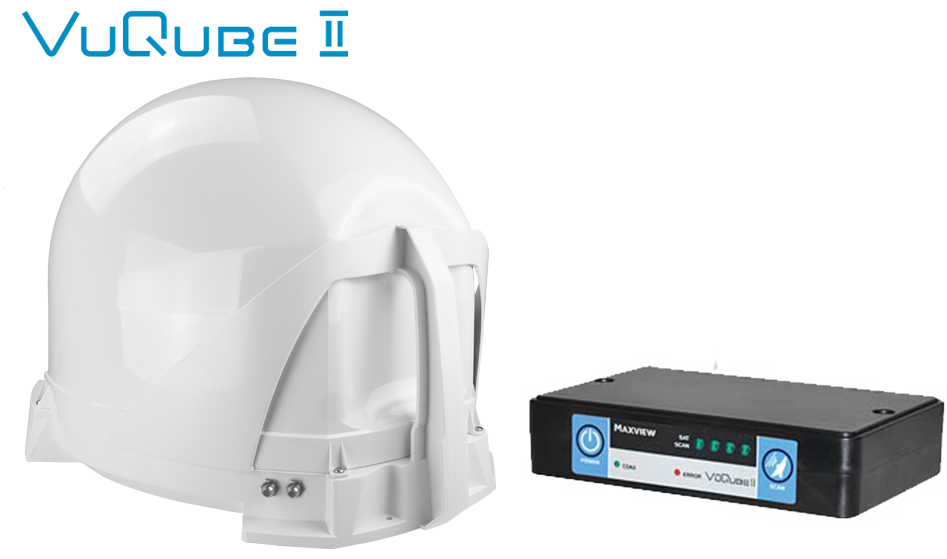 Maxview VuQube 2 satellite system top banner